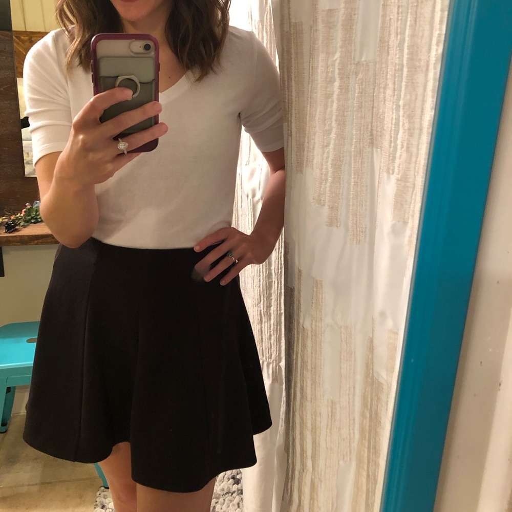 Black skater Kimchi Blue knit skirt